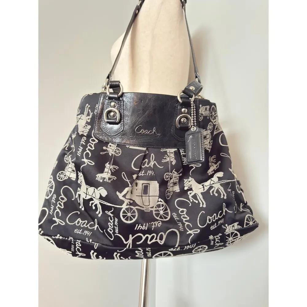 Coach Graffiti Scribble Large Hobo Shoulder purse